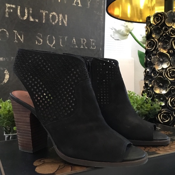 Lucky brand lizara perforated Blockheel sandal9.5 - Picture 2 of 4